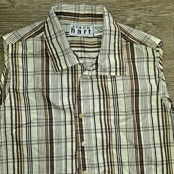 Plaid Button Down Tank - Picture 2 of 2